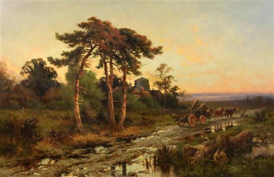 Henry H. Parker (1858-1930) At Ewhurst, near Guildford, Surrey 23.5 x 35.5in.